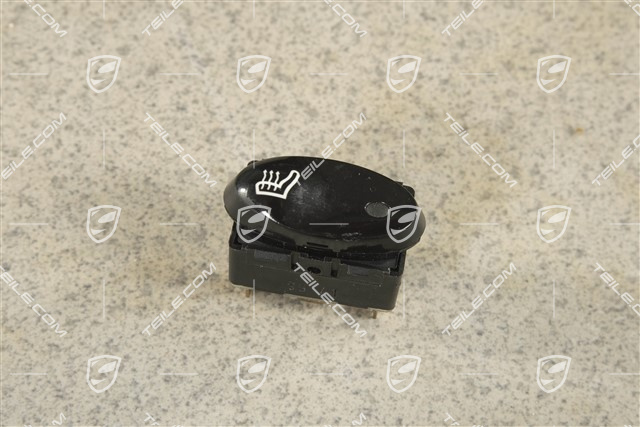 Switch / button, seat heating, gloss black, L