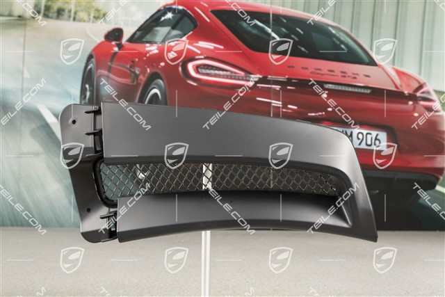 Front bumper spoiler, lateral, black matte, GT2RS, L