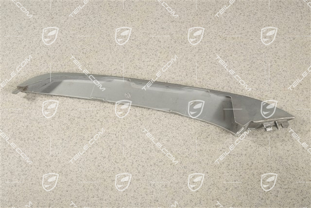 4 / 4S Facelift, Disc / cover lower for front bumper retaining frame, Titanium metallic, R