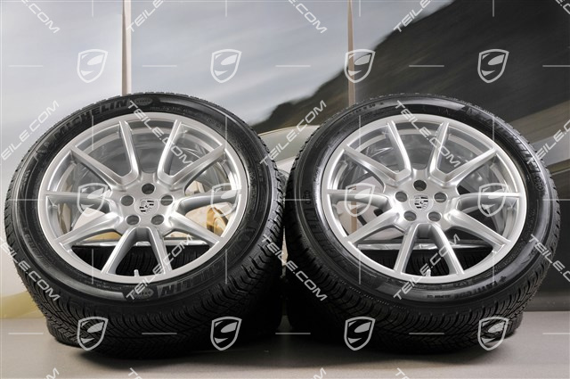 20-inch "Macan SportDesign" winter wheels set, rims 9J x 20 ET26 + 10J x 20 ET19, Michelin Latitude Alpin 2 winter tyres 265/45 R 20 + 295/40 R 20, with TPMS