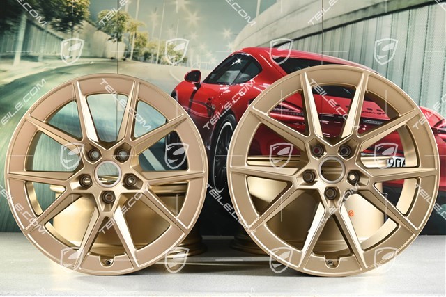 20+21-inch Carrera lightweight wheel rim set, 8,5J x 20 ET50 + 11,5J x 21 ET79, Neodyme