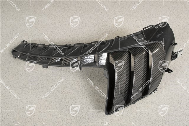 GT2RS Rahmen Lufteinlass, Carbon Glänzend Schwarz, L