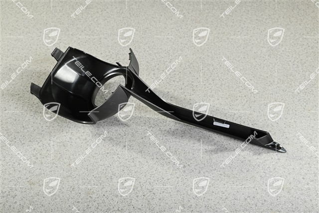 Turbo, Disc / cover for front bumper retaining frame, ACC with InnoDrive, Matt black, L