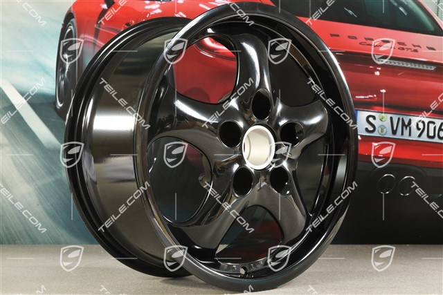 17" Cup II Felge, 8J x 17 ET30, schwarz hohglanz
