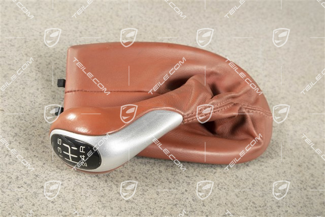 Dźwignia zmiany biegów, Sport-silver, Boxster red, 5-biegów