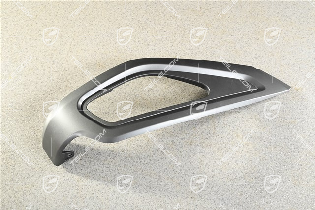 Osłona ozdobna fotela,  zewnętrzna, Ciemne srebro, L