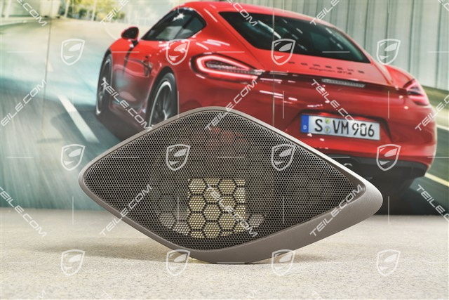 Coupe / Cabrio, Osłona głośnika tylnej tapcerki, Agate Grey, L