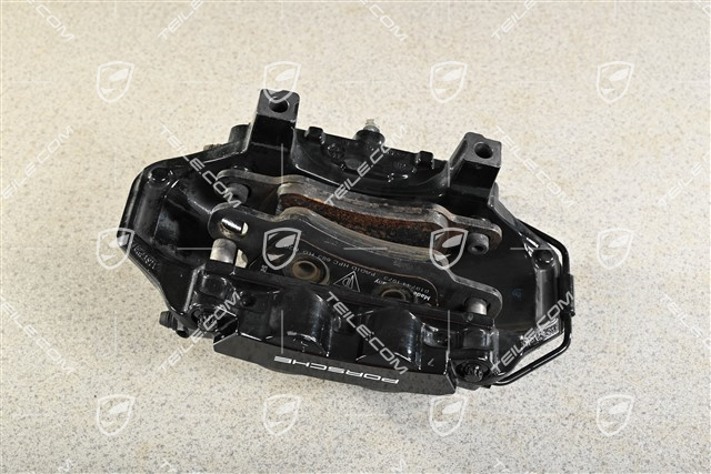 Brake calliper, Black, rear axle, L