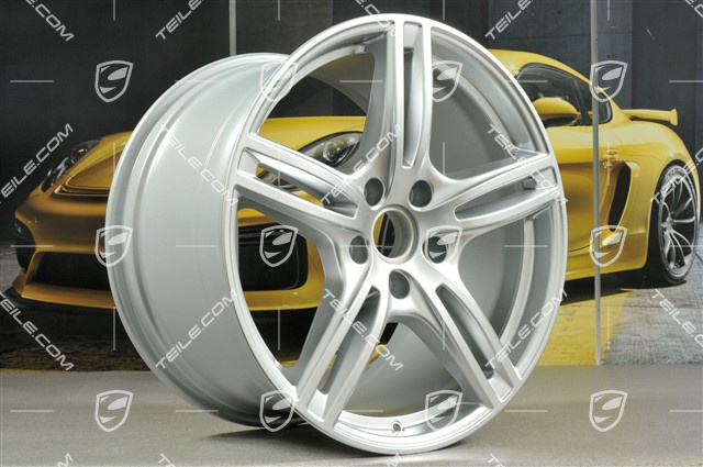 20-inch wheel rim set Panamera Turbo, 9,5J x 20 ET71 + 11,5J x 20 ET68, Brilliant chrome