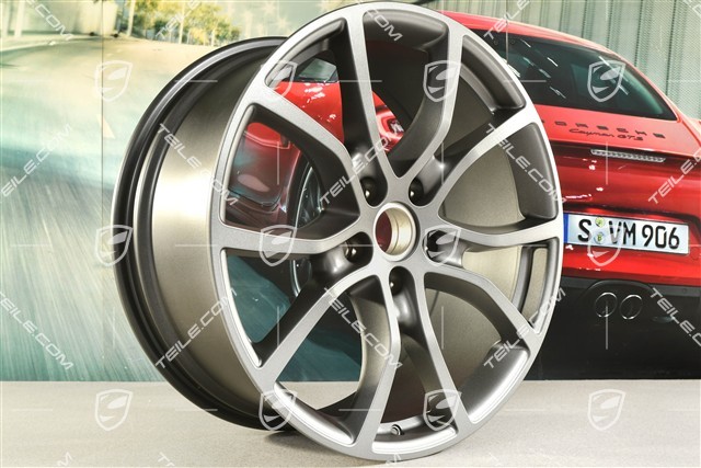 21" Felgensatz Exclusive Design, 9,5J x 21 ET46 + 11J x 21 ET58, vesuvgrau