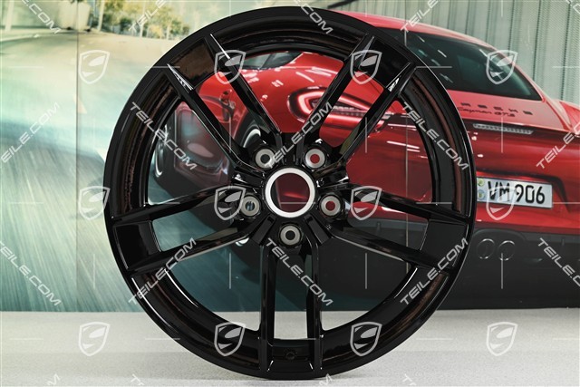 20" felga Carrera Exclusive Design, 8,5J x 20 ET50, czarny wysoki połysk