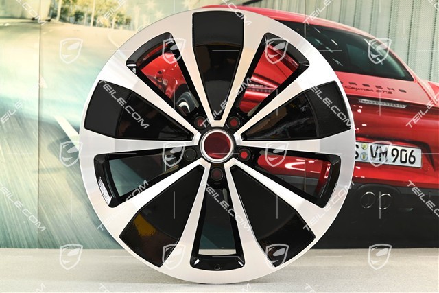 22" Macan Sport wheel rim, 9J x 22 ET29, black high gloss