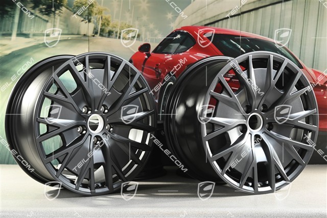20" Felgensatz Turbo S Aero Design, 9J x 20 ET54 + 11J x 20 ET60, in Anthrazitgrau