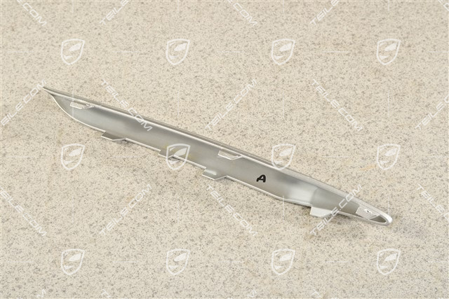 Front bumper retaining frame, lover cover trim, Titan Metallic, L
