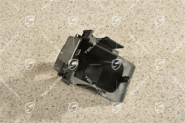 Front bumper cover trim for  Real Top View camera, Black matte