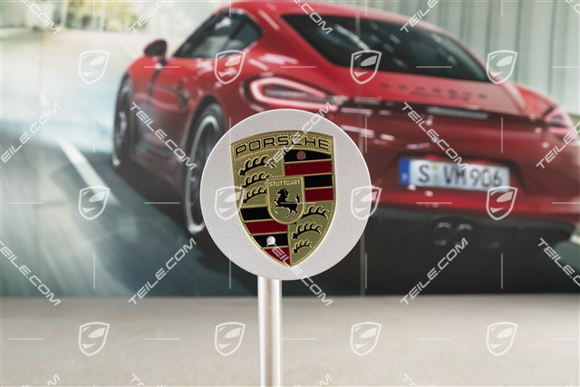 Dekielek koła, wklęsły, kolorowy herb, Brilliant Silver