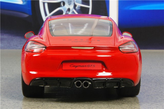 GT SPIRIT Porsche Cayman GTS (981C), red, scale 1:18