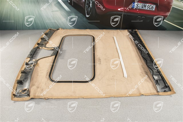 Tapicerka dachu, coupé z szyberdachem, Alcantara, Sand Beige