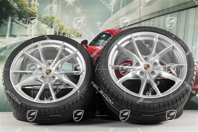 20" Winterräder Satz Carrera S (IV), Felgen 8,5J x 20 ET49 + 11J x 20 ET56 + Pirelli Sottozero II Winterreifen 245/35 R20 + 295/30 R20