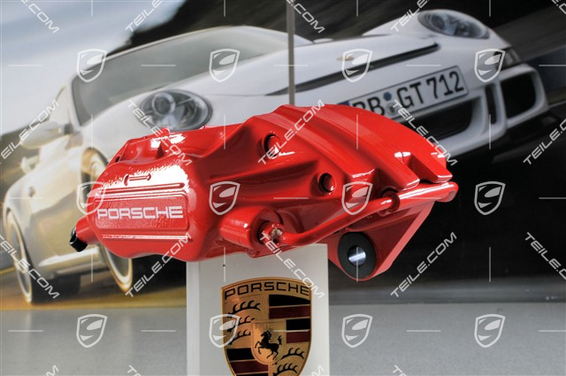 Fixed calliper without pads, red, Turbo 3,6, R