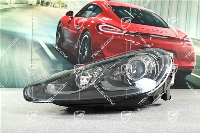 Xenon headlight, without control unit and D1S xenon bulb, with curve light, ECE, Dynamic levelling, black, L