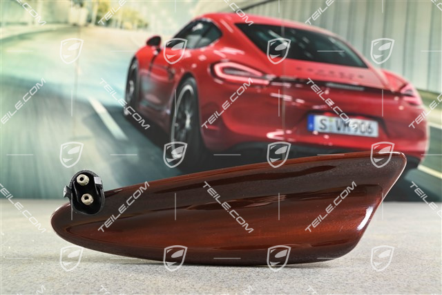 Pokrywa schowka / kieszeni tapicerki drzwi, Drewno ciemne, L