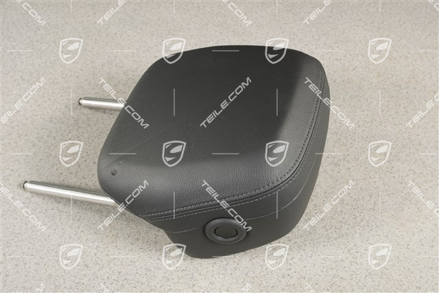 Kopfstuetze hinten, Leder, Schwarz, R