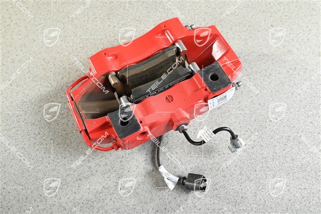 S, Brake Fixed caliper, rear axle, Red, L