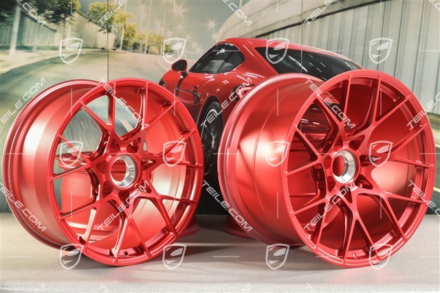 20"+21" GT3RS Felgen Satz, 10J x 20 ET45 + 13J x 21 ET31, Pyrored