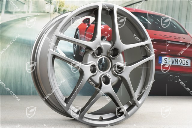 19" Felge Carrera S II, 8J x 19 ET57, Platinum Seidenmatt