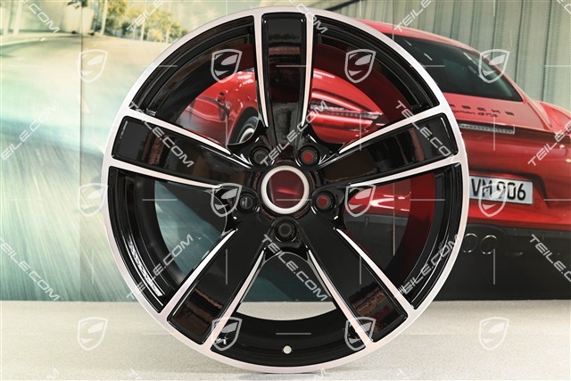 20" Felgensatz Carrera Sport, 8,5J x 20 ET49 + 11,5J x 20 ET56, schwarz hochglanz
