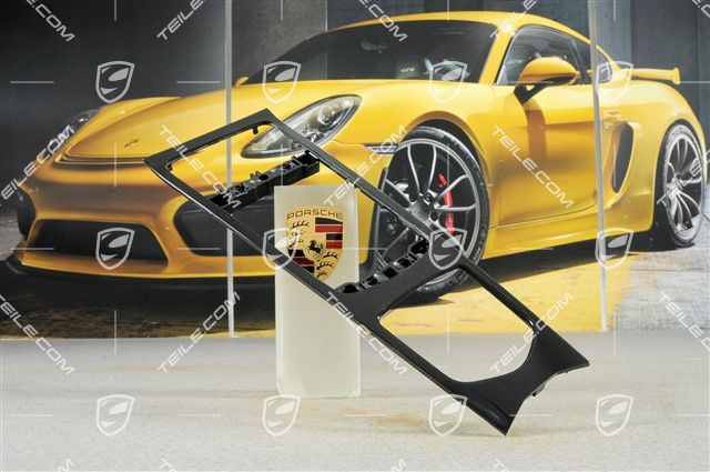 Osłona dekoracyjna konsoli środkowej przedniej, czarna Osłona dekoracyjna konsoli środkowej przedniej, czarna