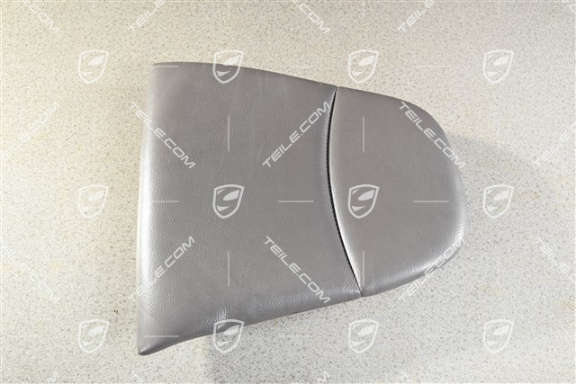 Back seat lower / cushion, Leatherette, Classic Grey, R