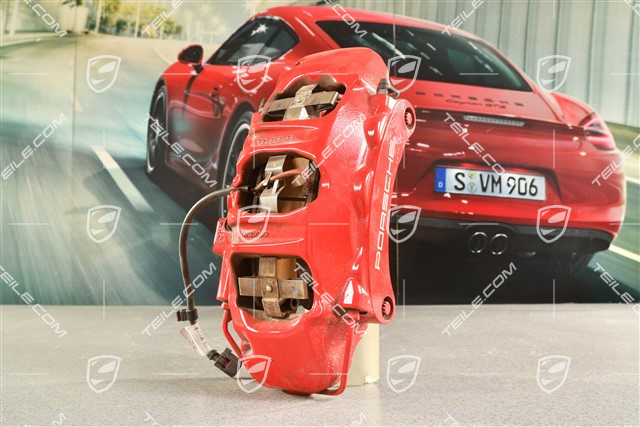 Brake calliper, red, R