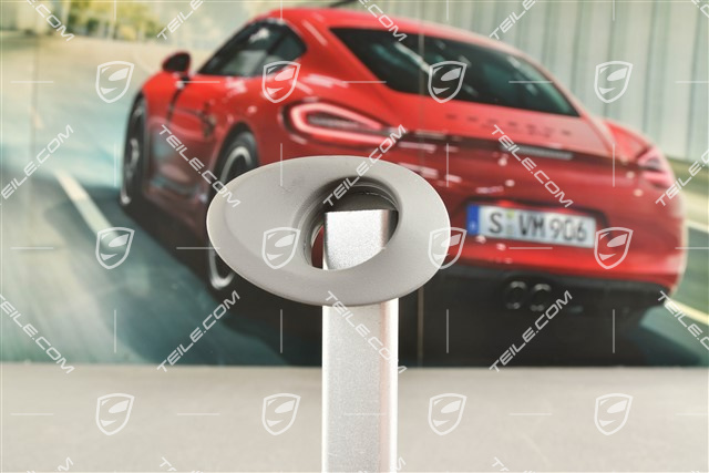 Ignition starter switch cover / trim / rosette, Graphite grey