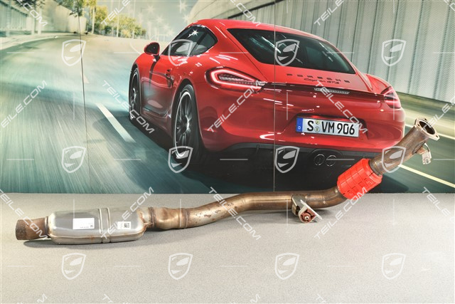 Exhaust pipe, with front silencer, 4,0L, L