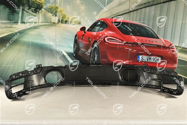 Rear bumper lower cover, Sport exhaust system, Black matte