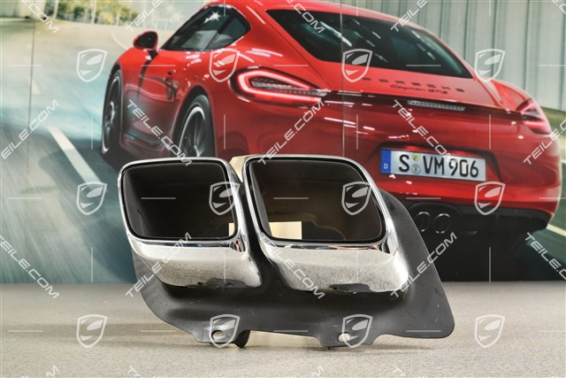 Turbo, końcówka układu wydechowego, chrom, R