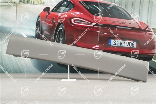 Verkleidung, Rückwand, coupé, Kunstleder, Graffitigrau