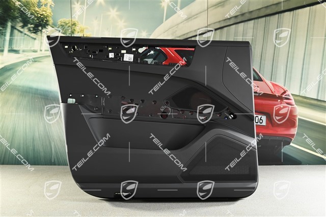 Türverkleidung, Leder Schwarz, Bose, Vorne, L