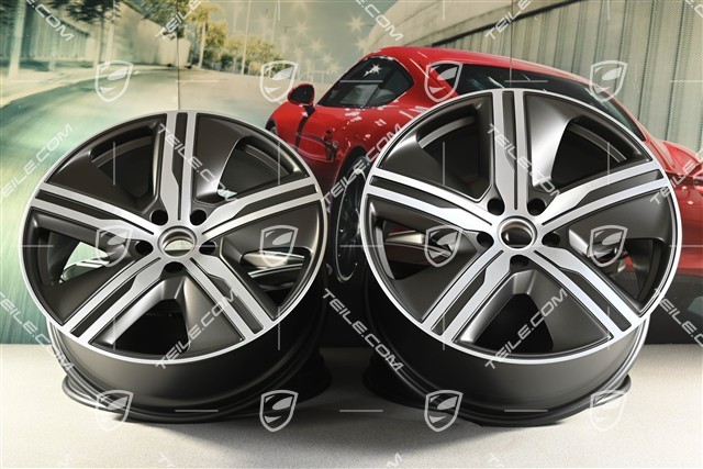 22" felgi Macan Exclusive Design, komplet, 9J x 22 ET29 + 11J x 22 ET47, Turbonit