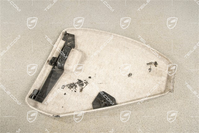 Deckel, Seitenwandverkleidung, Teppich / Perlvelours, Stahlgrau, L