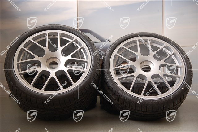 19" Winterräder Satz RS Spyder, Zentralverschluss.Felgen 8,5J x 19 ET56 + 11J x 19 ET51 + NEUE Winterreifen 235/35 R19 + 295/30 R19, ohne RDK