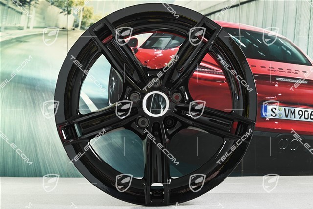 21" Felge Mission E Design, 9,5J x 21 ET60, schwarz hochglanz