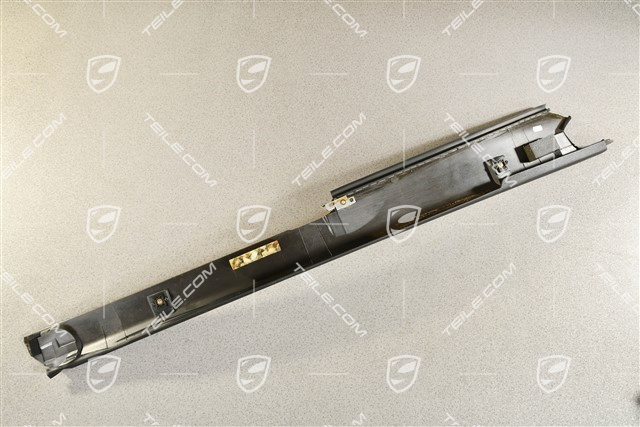 Tapicerka słupka dachu Targa, skóropodobna, czarna, R