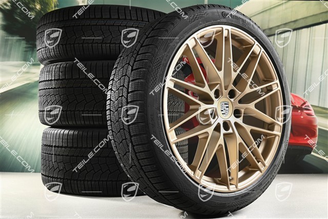 22" RS Spyder Design Winterräder Satz, Felgen 9J x 22 ET29 + 11J x 22 ET47 + Continental Winterreifen 255/40 R22 + 295/35 R22, neodyme