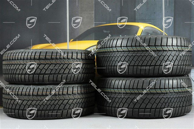 19" Koła zimowe komplet, Cayman S, felgi (jak nowe) 8J x 19 ET57 + 9,5J x 19 ET45 + NOWE opony zimowe Continental WinterContact TS 830P 235/40 R19 + 265/40 R19, bez czujników RDK, SportClassic Exclusive Design