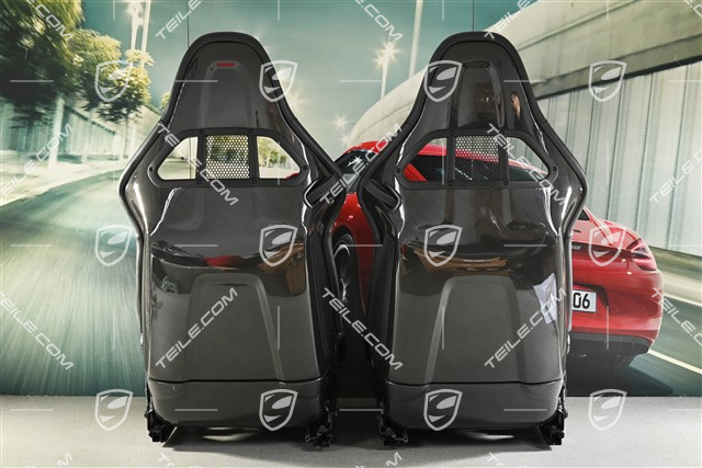 Sportowe fotele kubełkowe, składane, czarna skóra/Alcantara, L+R