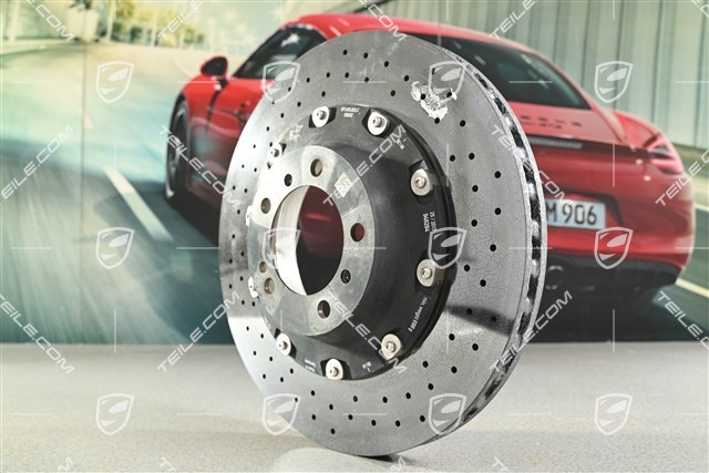 PCCB brake disc, 19-inch, damaged, R