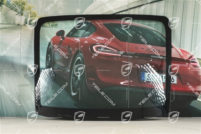 Szyba tylna GT3/GT3RS, tworzywo sztuczne, bez otworu na wycieraczkę tylnej szyby, niewielkie rysy